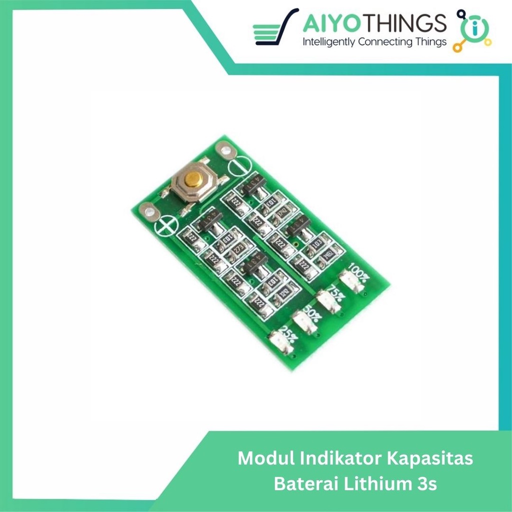 Modul Indikator Kapasitas Baterai Lithium 3s