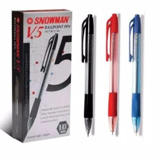 

Bisa COD PULPEN / PEN SNOWMAN V5 [LUSIN- 12 PCS] Sale
