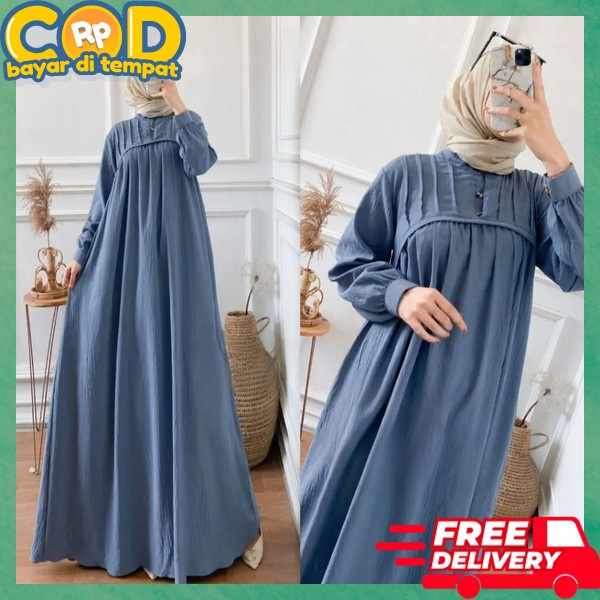 Murah Kekinian Ghamis Lebaran Bj Dreas Branded Bahan Tebal Bju Gamis Ibuibu Pengajian Ghamis Deres R