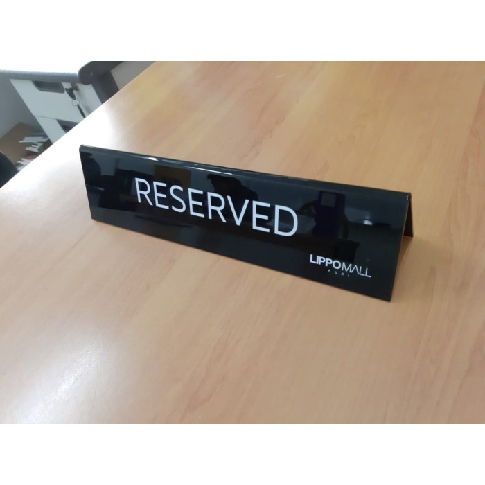 

Table Sign Reserved