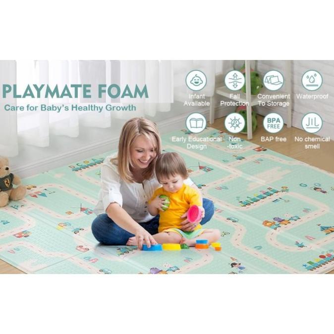 Playmat Matras Bayi Lipat Playmate Baby Karpet Anak Tebal Karakter