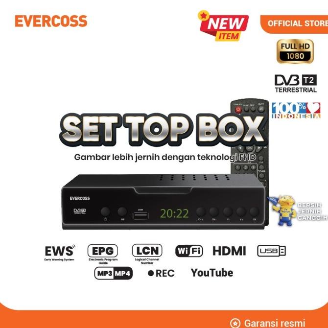 EVERCOSS SET TOP BOX STB MEGA BOX