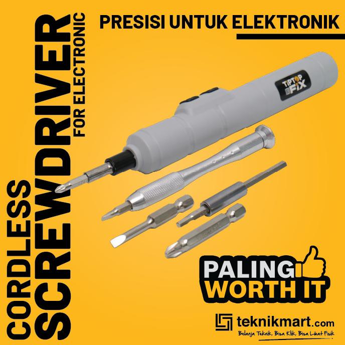 Tip Top E-FIX 4.2 Volt Cordless Screwdriver / Obeng Baterai