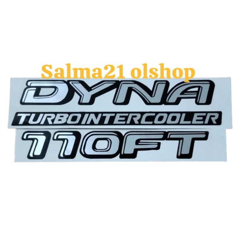 stiker mobil Dyna Turbo Intercooler 110FT/STIKER MOBIL DYNA TURBO