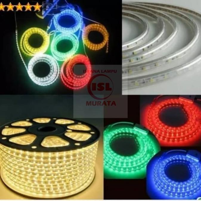 Terjangkau LAMPU LED STRIP / SELANG LED IP68 5050 OUTDOOR WATERPROOF ,,