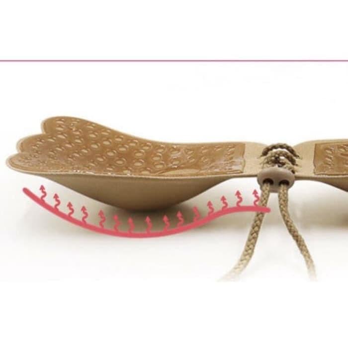 BISA COD - BRA PUSH UP CUP A B C BEIGE BLACK TEMPEL BACKLESS TANPA TALI INVISIBLE