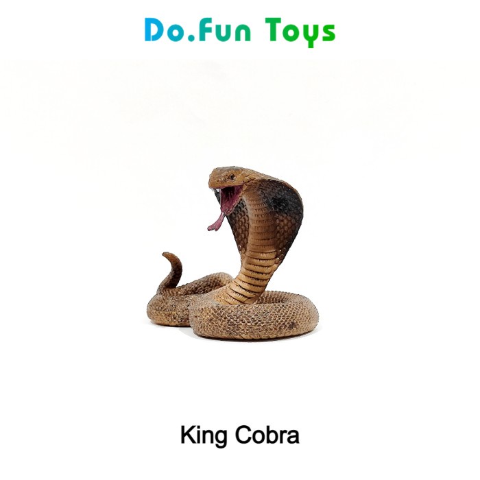 BIG KING COBRA ANIMAL FIGURE / MINIATUR MAINAN BINATANG ULAR KOBRA