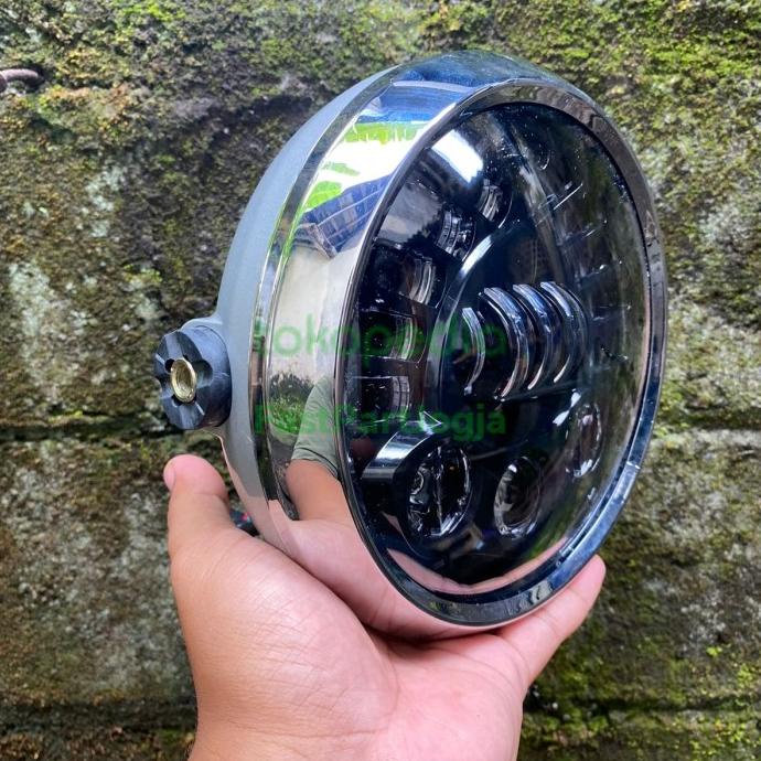 "'''] lampu daymaker bulat scorpio 7 inc ring ori batok ori