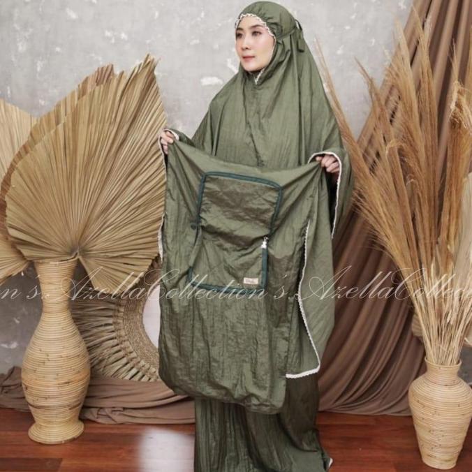 Mukena Traveling Parasut Pouch+Sajadah