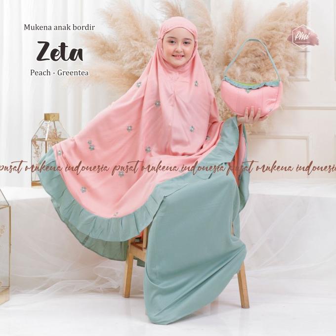 Mukena Anak Tanggung Rayon Bordir Zeta