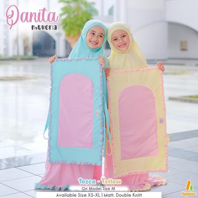 Mukena Anak Qanita, Mukena Kaos Anak Set Sajadah