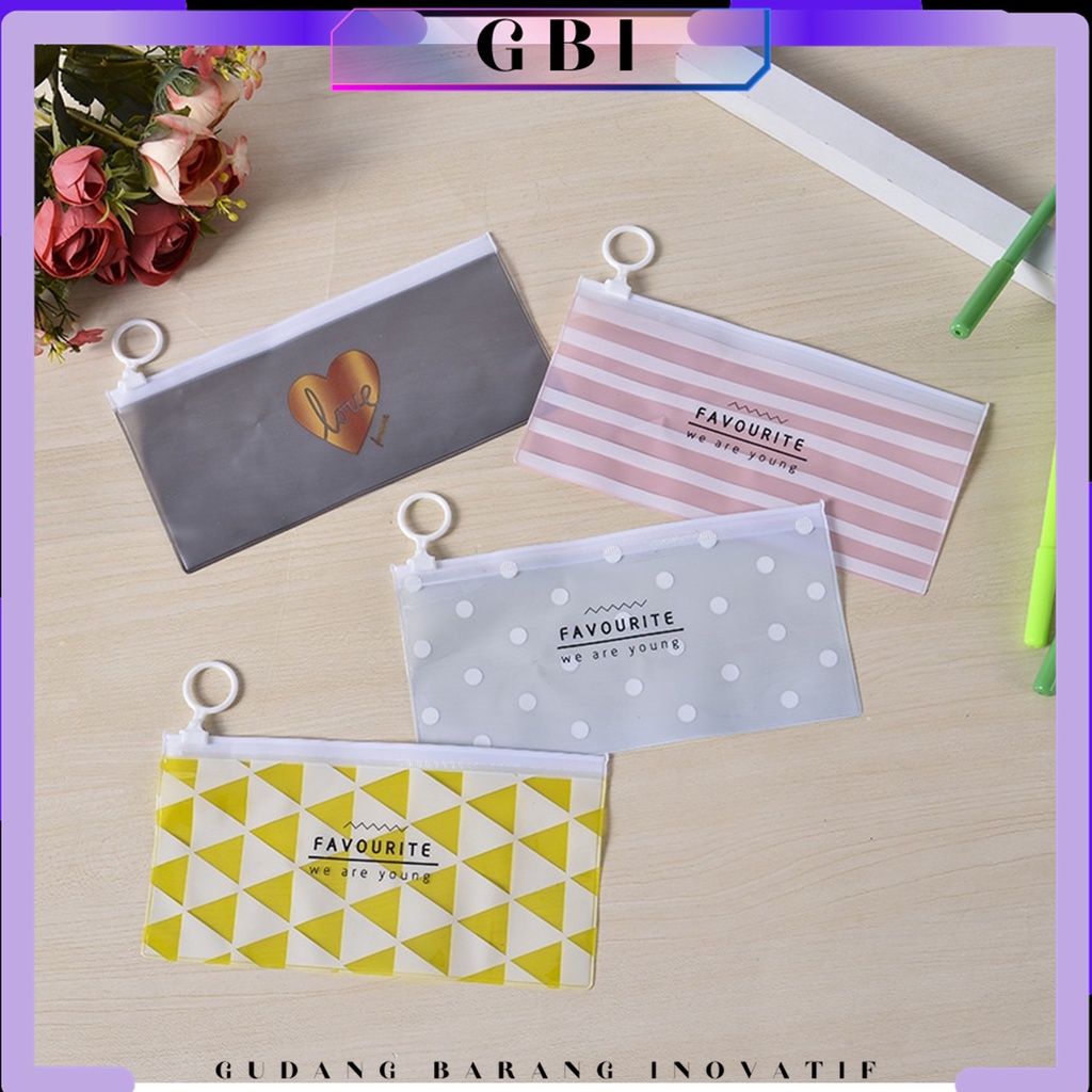 

GBI Tempat Pensil Pulpen Transparan Ziplock Karakter Serbaguna Pouch Penyimpanan Kosmetik Pouch Zipper Pencil Case Tempat Penyimpanan Alat Tulis Murah
