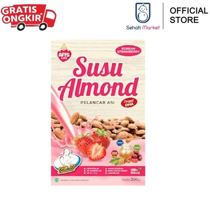Afis Life Popimon Susu / Sari Bubuk Almond Pelancar Asi Booster 200 Gr