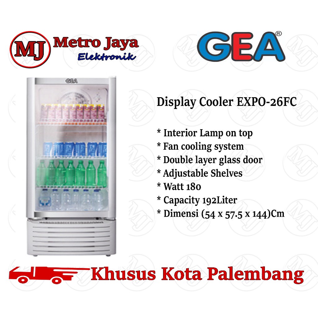 SHOWCASE GEA EXPO 26 FC CHILLER GEA LEMARI PENDINGIN