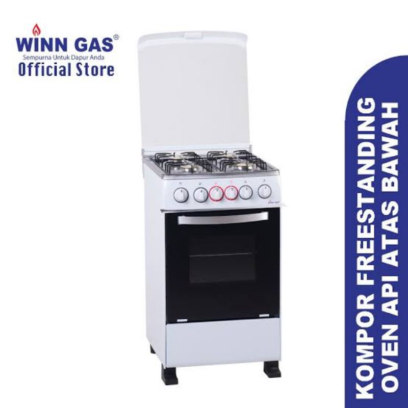 Winn Gas Kompor Free Standing Oven W5060A Api Oven Atas Bawah W 5060 A