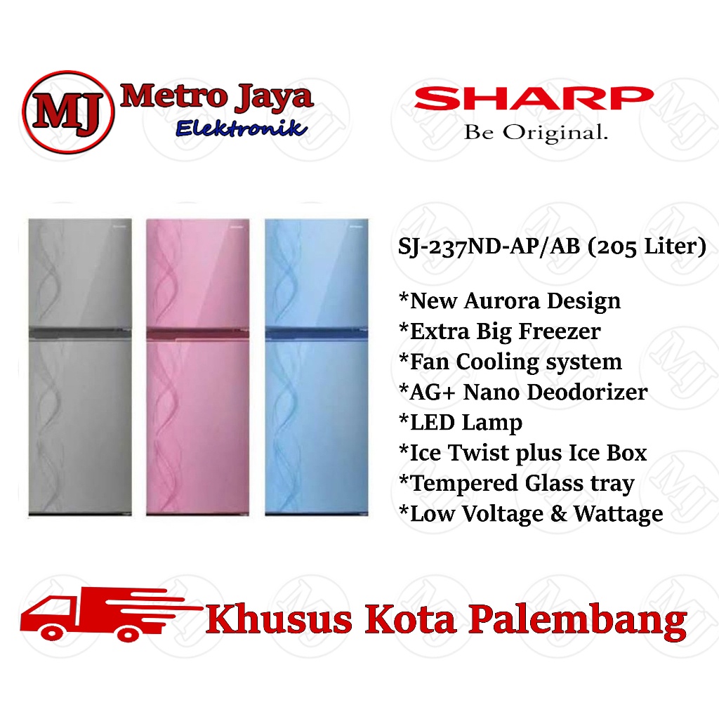 Kulkas 2 pintu Sharp sj 237 nd