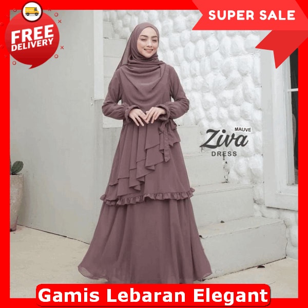 Baju Busana Muslim Wanita Gamus Cewek Ceruty Elegant Kekinian Gamis Ceruty Babydoll Premium Jumbo Bs
