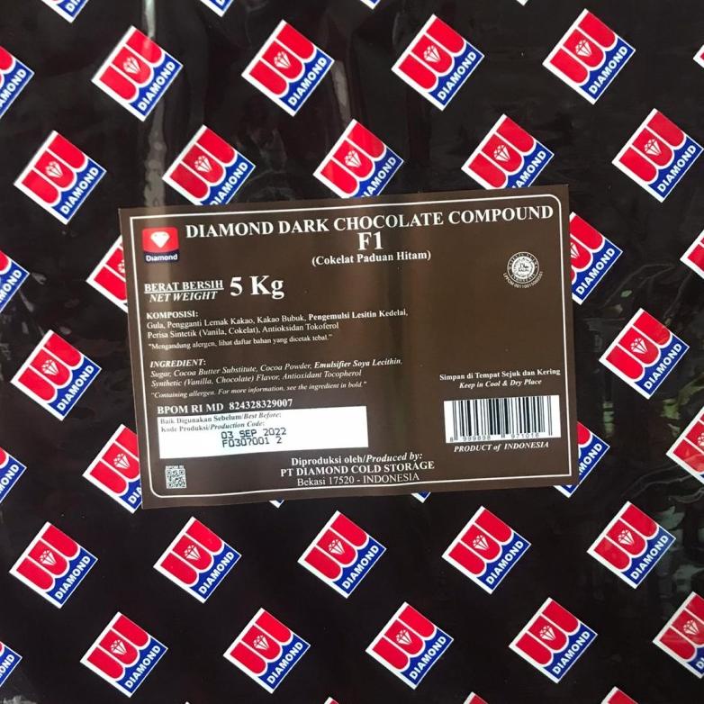 

Coklat Blok - Dark Chocolate Compound Diamond 5Kg - Blo Gosend/Grab Only!!