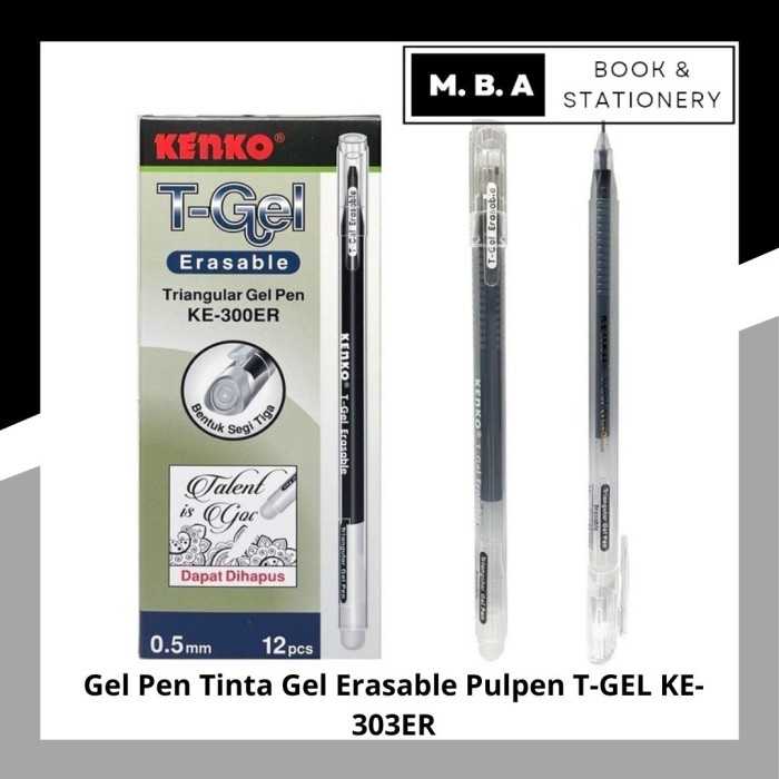 

Gel Pen Tinta Gel Erasable Pulpen T-GEL KE-303ER