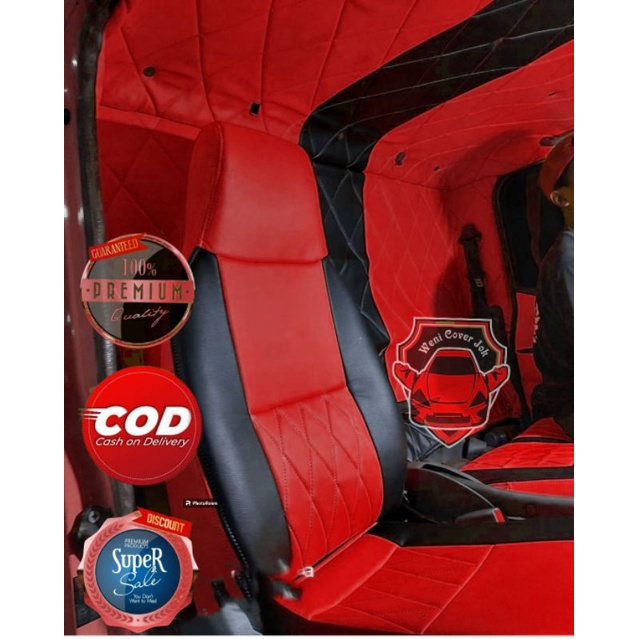 cover jok - sarung plafon - lapis cabin belakang mobil truk canter - Ragasa - Dyna 130ht - Hino Dutr