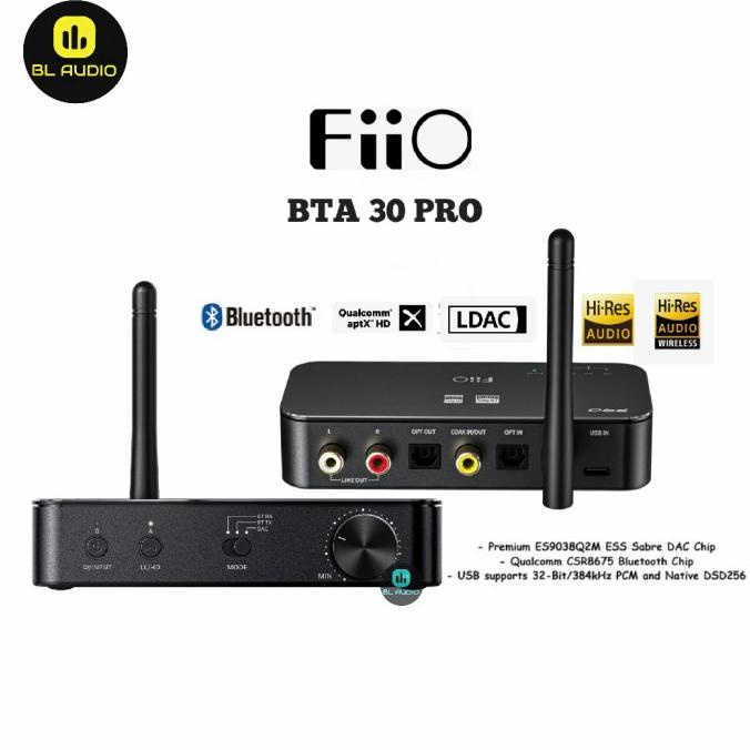 Fiio Bta30Pro Bta 30Pro High-Fidelity Bluetooth Transmitter Receiver Kualitas Premium