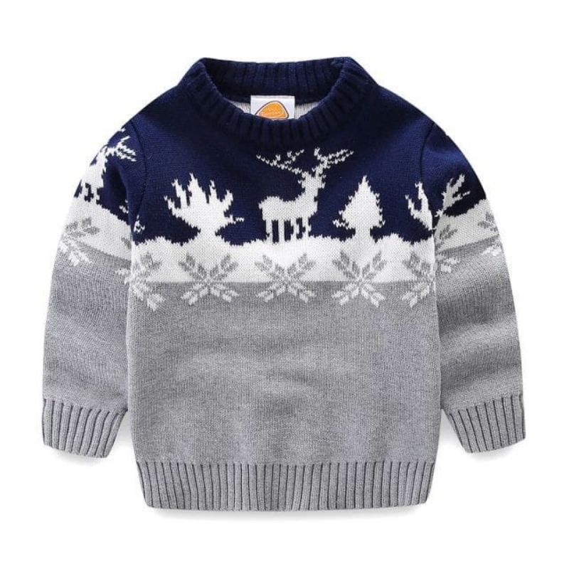 Promo Mega Sale 1.1 // Jaket Rajut Anak Sweater Anak Deercoco Kids Unisex Baju Rusa Anak
