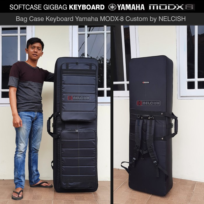 Tas Gigbag Softcase Keyboard Yamaha MODX-8 Custom Bag Case Modx-8