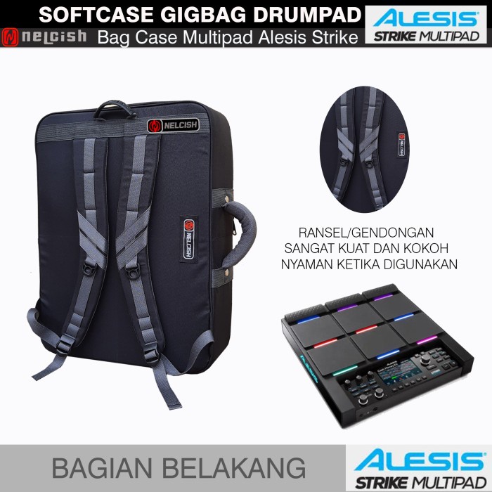 Softcase Gigbag Tas Drum Elektrik Alesis Strike Multipad Percussion