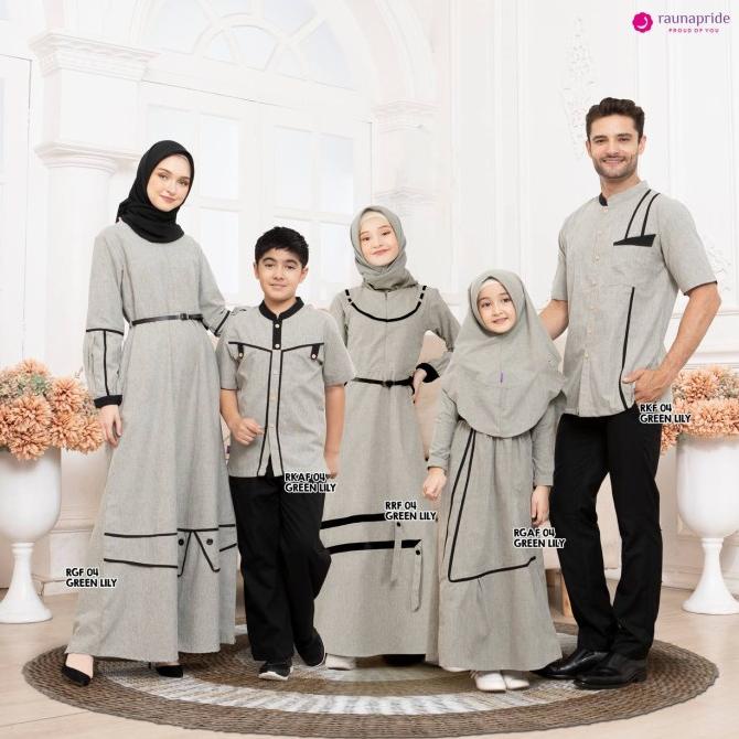 Ready Sarimbit Rauna Series 04 Green Lily Rkf 04/Rgaf 04/Rrf 04/Rkaf 04 Berkualitas