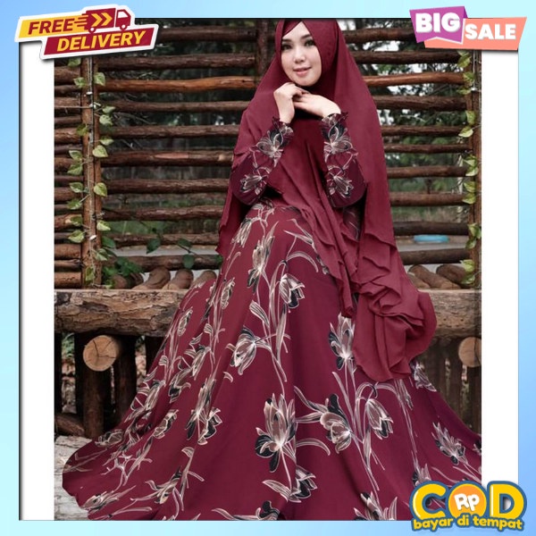Gmis Gamis Dres Termurah Gsmis Terbaru Swtelan Simple Elegant Hijab Sari Lebaran Sett Syar`I Remaja 