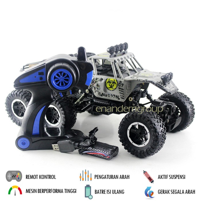 TERLARIS Mainan Mobil Remot Kontrol RC Offroad Climbing 6WD (Ukuran Jumbo)