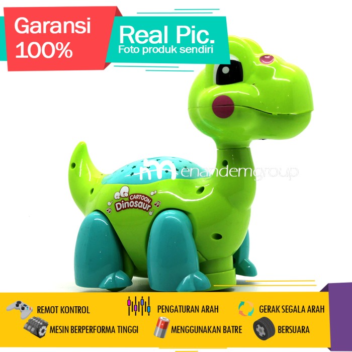 TERLARIS Mainan Anak Edukasi Robot Funny Dinosaurus Bersuara dan Bergerak