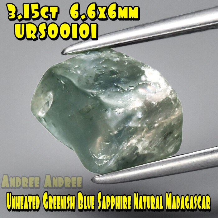 $$$$] Rough Sapphire Safir Unheated Natural 0001