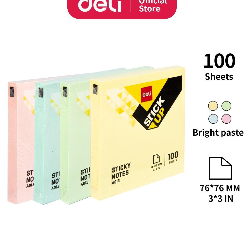 

Deli Paket Kombo Atk Ekonos 8 Pcs Stiy Notes Memo Tempel 76Mm 4 Warna Gratis Ni Cutter Ea01303