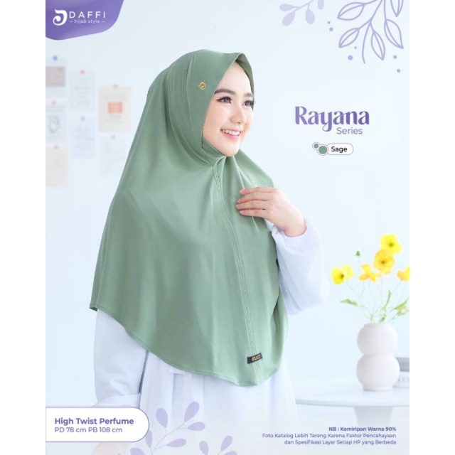 RAYANA Daffi Hijab Terbaru Pad Ala Malaysia Jumbo Dagu Arab Syari