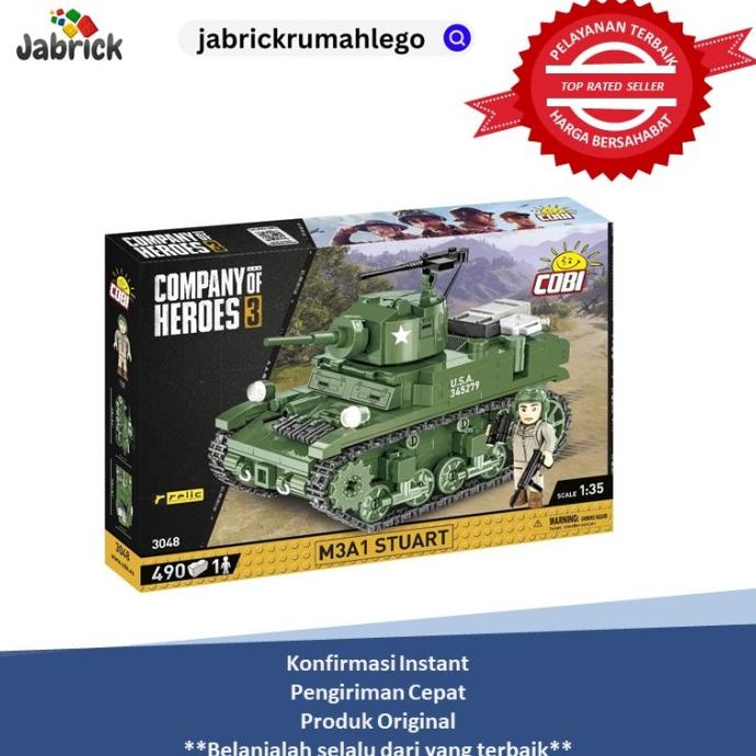 Promo Murah  Cobi 3048 M3 Stuart - Ready Stock