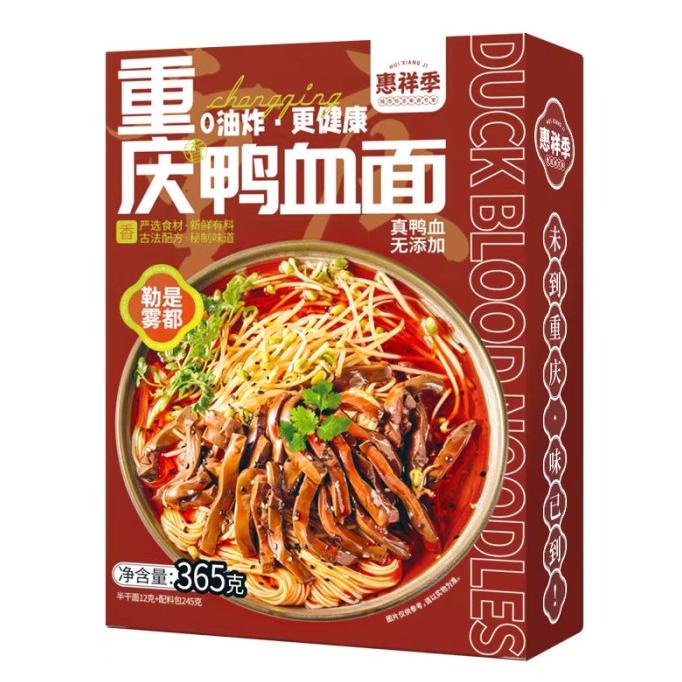 

Hui Xiang Ji chong qing blood duck noodle 365g