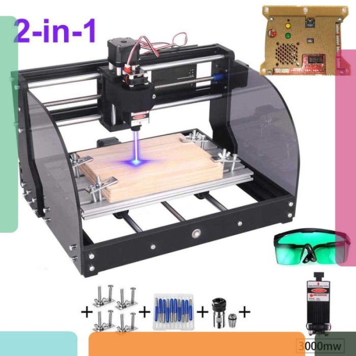 

Promo Terlaris Twowin Cnc Printer 3D Ukir Kayu Laser Engraving 3-Axis Laser