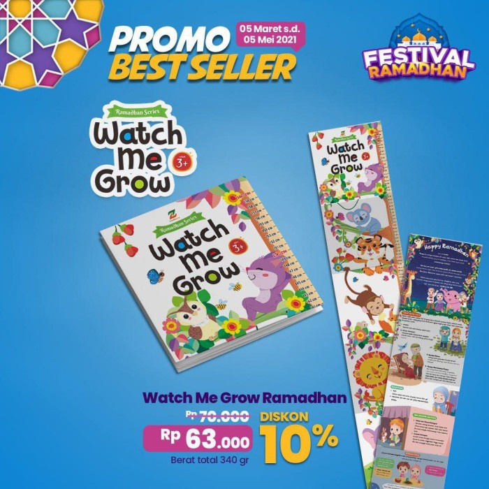 

Update!! 2 in 1 Growth Chart Pengukur Tinggi Anak Watch Me Grow Ramadhan Series