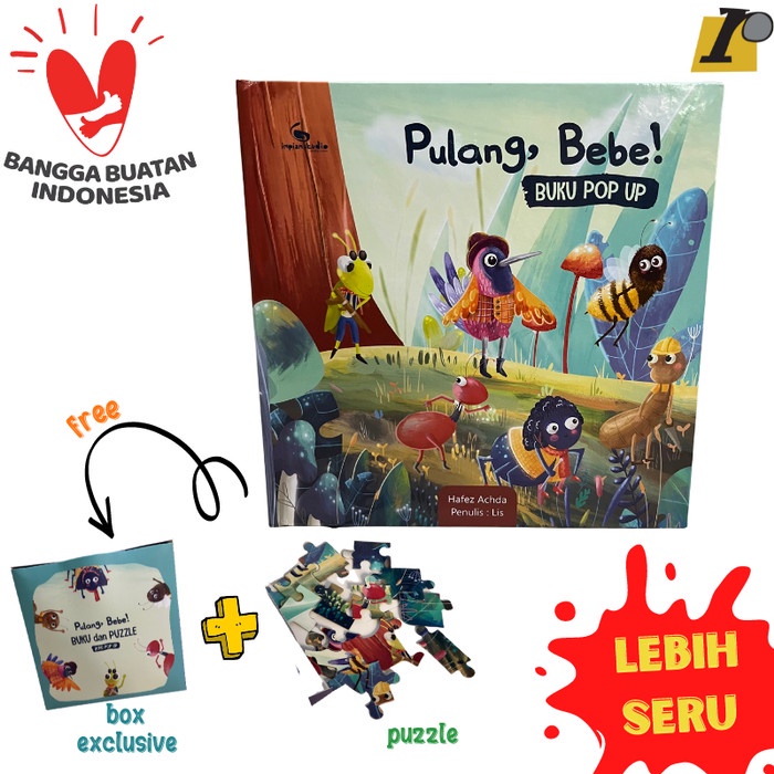 

Murah!! Buku cerita fabel anak pop up pulang bebe lebah hardcover PAUD TK