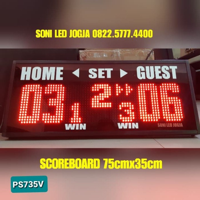 Fines Papan Skor Scoringboard Scoreboard Papan Score Voli Batminton Tenis