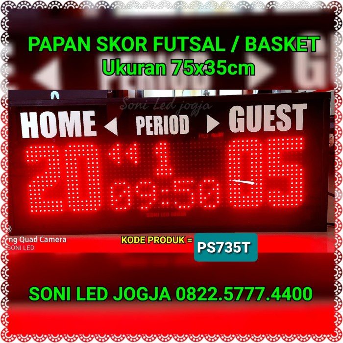Fines Papan Skor, Scoreboard, Scoring Board Basket Futsal Murah