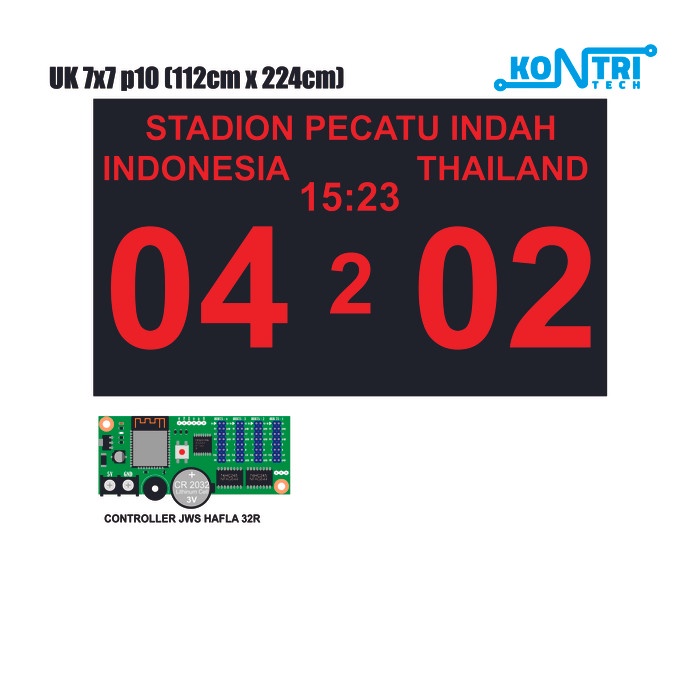 Fines Controller Papan Skor Sepak Bola