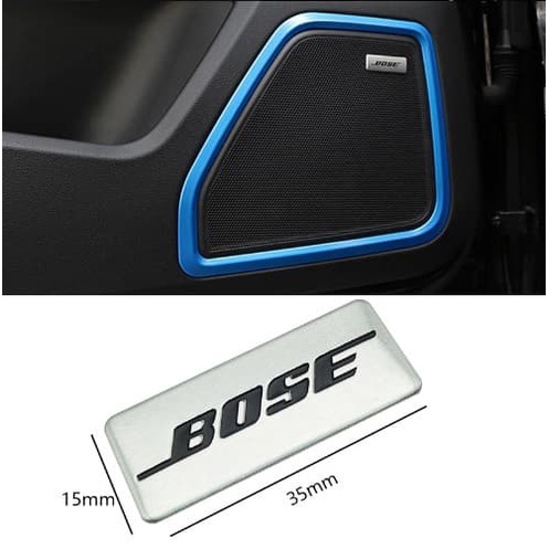 TERLARIS Sticker 3D Emblem Audio BOSE 1Pcs For Universal Car