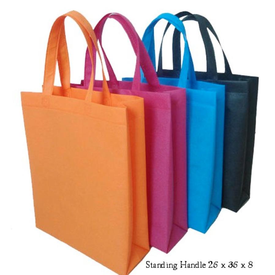 

Ready!!!(COD) Tas Spunbond Handle uk 25x35 / Goodie Bag / Tas Kain Kantong Polos Goodiebag Souvenir Hampers Ultah