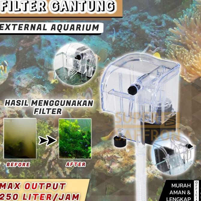 Filter Aquarium Mini Top Air Terjun Aquascape Saringan Kolam Akuarium