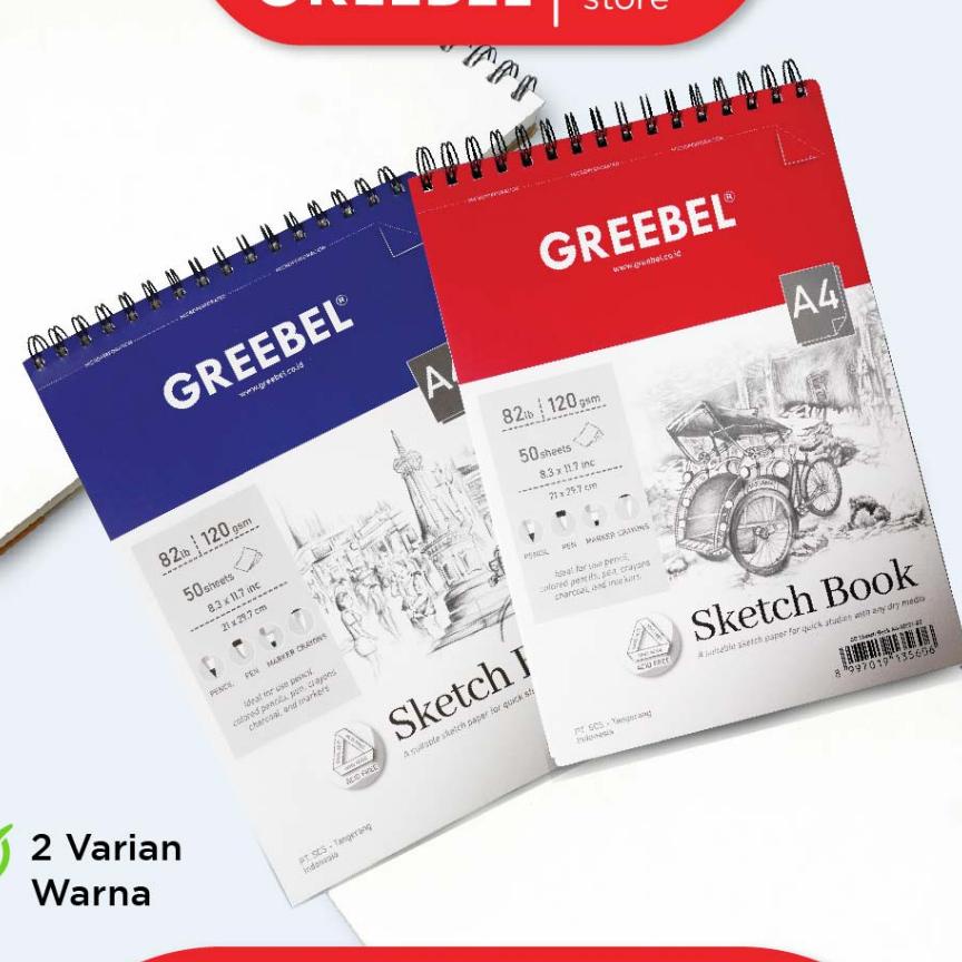 

Greebel Sketchbook A4 12001/ Buku Gambar Sketsa, Drawing Book