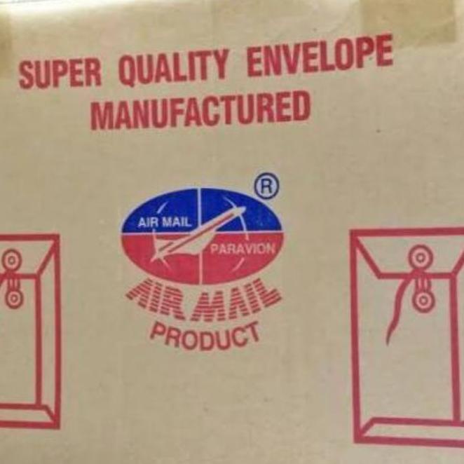 

Amplop Coklat Tali 310 Air Mail Folio ( 1Pak/50Lbr )