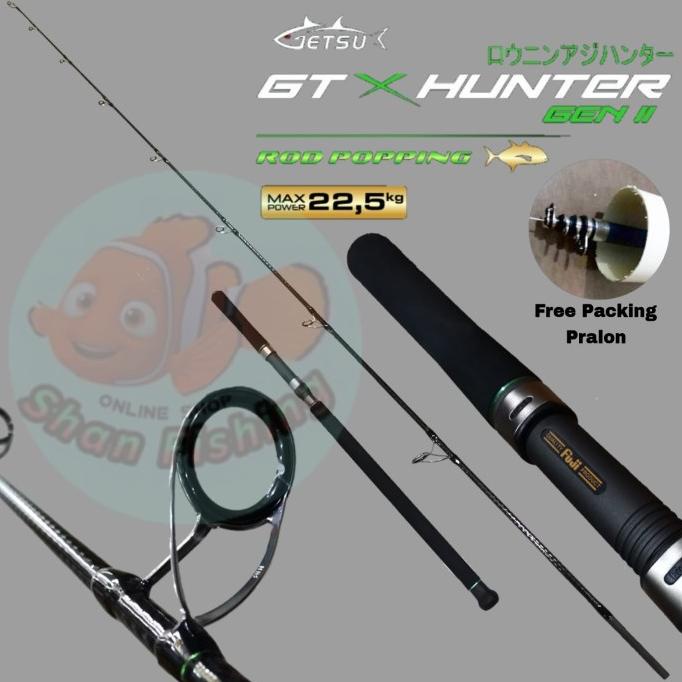 Joran Popping Getsu GT X Hunter Gen II 802 (packing pipa PVC)