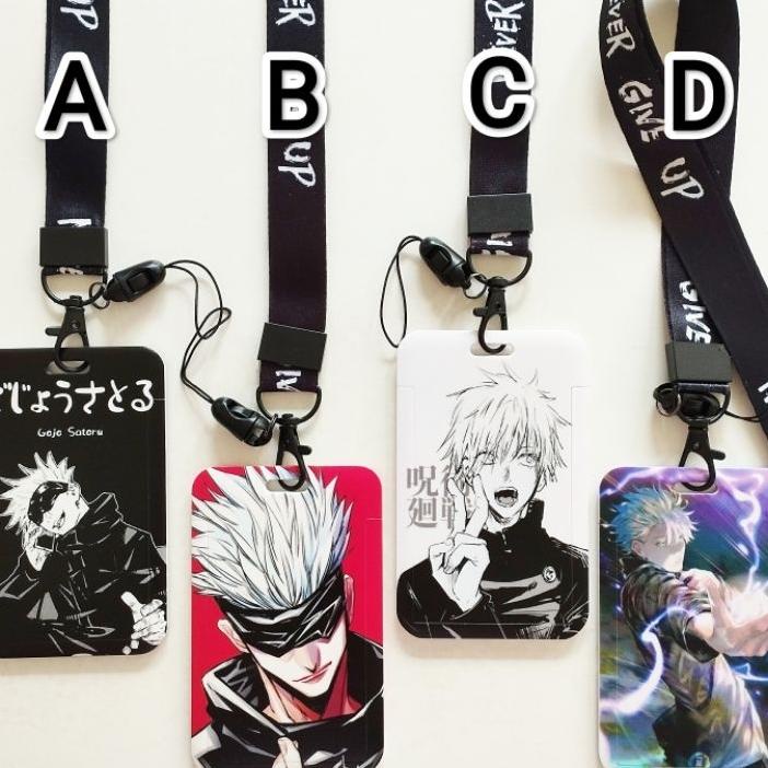 

Gojou Satoru Jujutsu Kaisen Id Card Holder Lanyard 1 Name Tag Gantungan Kalung Wadah Kartu Nama
